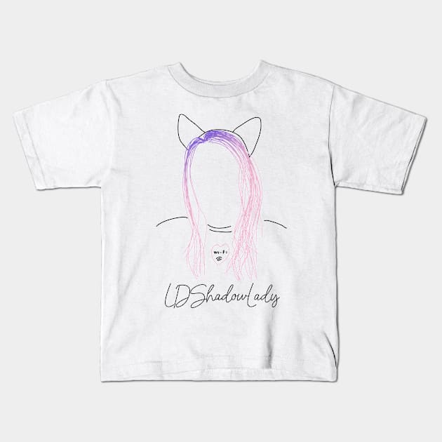 LDShadowLady Kids T-Shirt by MBNEWS